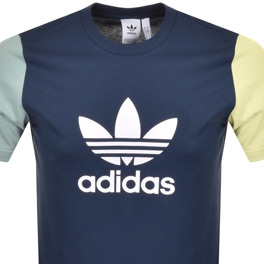 Alternative Image for Productadidas Originals Trefoil T Shirt Navy2